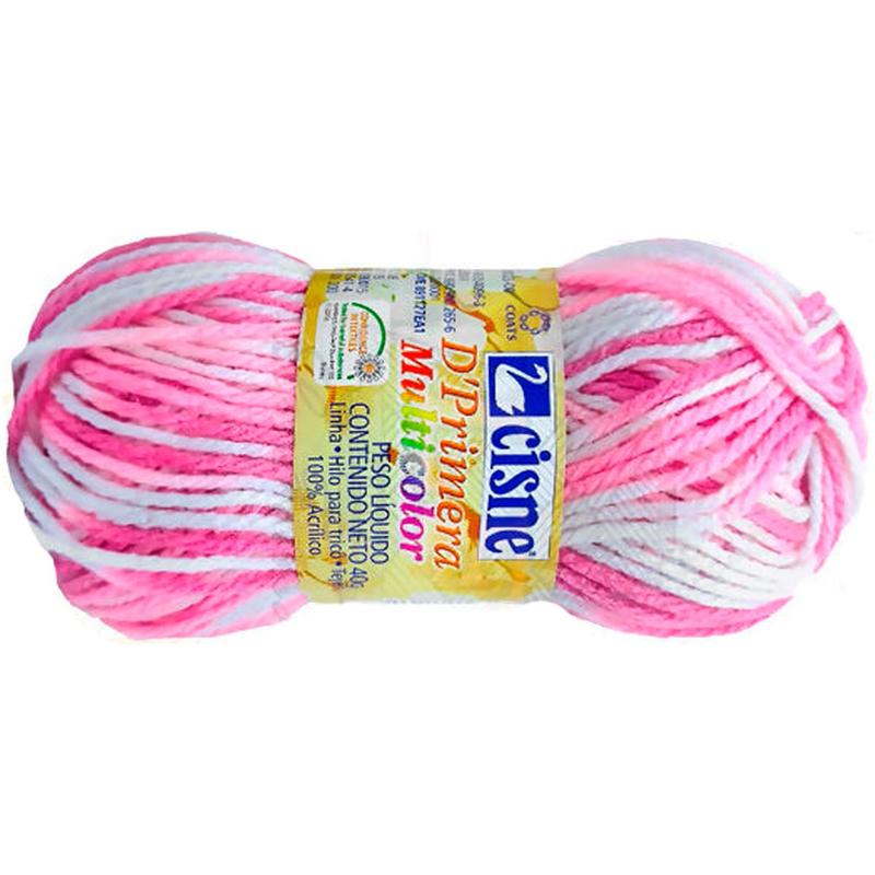 Novelo de Lã Cisne D'Primera Coloridas 40g 84m Crochê Tricô